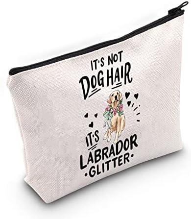 ZJXHPO Labrador Köpek Kozmetik Çantası BU Köpek Kılı Değil Bu Labrador Glitter Makyaj fermuarlı çanta Labrador Mama