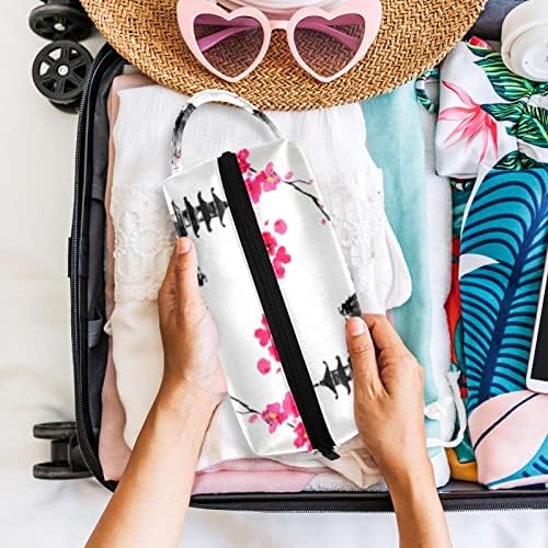 Seyahat Makyaj Çantası Su Geçirmez Kozmetik Çantası makyaj çantası Makyaj çantaları kadınlar ve kızlar için, Retro