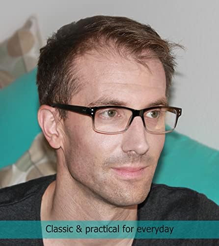 LUR 6 Packs Klasik okuma gözlüğü + 3 Packs Yarım jant Metal okuma gözlüğü (Toplam 9 Pairs Okuyucular +0.50)