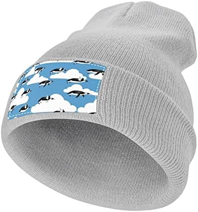Antarktika Hayvan Uçan Penguenler Bere Şapka Sıcak Örme Kap Kış Şapka Kayak Şapkaları Hımbıl Kap Erkekler/Kadınlar