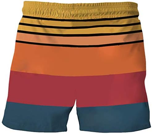 Erkekler İpli Rahat Horoz Baskılı Plaj İş Rahat Pantolon Şort Pantolon Tatil Beachwear Yüzmek Pantolon Şort Pantolon