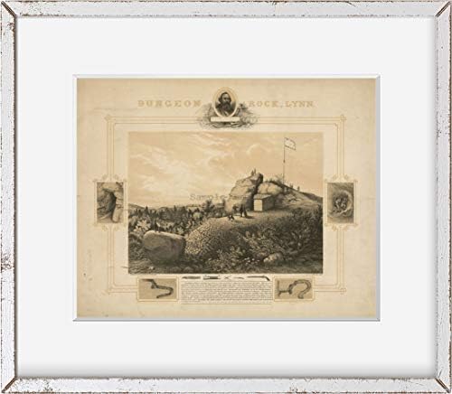 SONSUZ FOTOĞRAFLAR Fotoğraf: Dungeon Rock / Lynn Massachusetts / 1860 / Tarihi Fotoğraf Reprodüksiyonu / Ev Dekorasyonu
