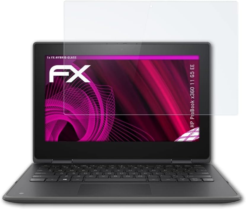 atFoliX Plastik Cam Koruyucu Film ile Uyumlu HP ProBook x360 11 G5 EE Cam Koruyucu, 9H Hibrid Cam FX Cam Ekran Koruyucu