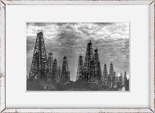 SONSUZ FOTOĞRAFLAR Fotoğraf: İğ Üstü Petrol Sahası / Beaumont, Teksas / 1910-1930 / Petrol Kuyuları | Petrol Endüstrisi