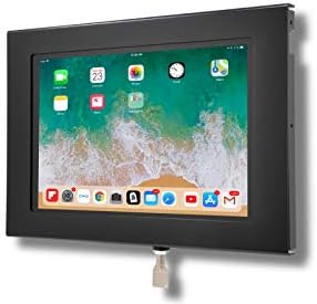 TABcare Kilitleme Güvenlik Metal Kasa Apple iPad Pro 12.9 1/2 Ev Düğmesi ve Ön Kamera Bloke (Siyah, iPad Pro 12.9