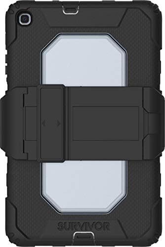 Griffin Survivor Tüm Arazi samsung kılıfı Galaxy Tab A 10.1 (2019) - Siyah Askeri Standart I Ekran Koruyucu I Son