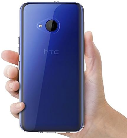 MaıJın HTC U11 Lite (5.2 inç) Yumuşak TPU Kauçuk Jel Tampon Şeffaf Arka Kapak