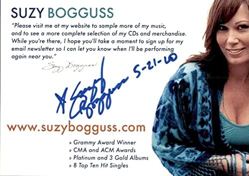 Suzy Bogguss İmzalı Resmi Web Sitesi 5x7 Promosyon Broşürü-İmzalı NHL Fotoğrafları