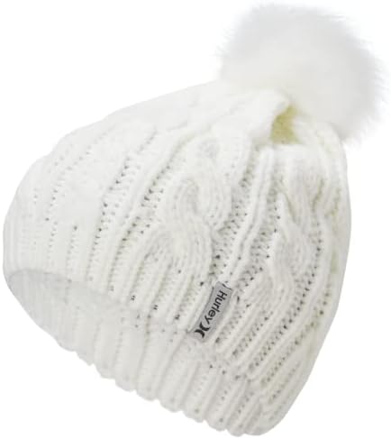 Hurley Kadın Kışlık Şapka-San Marino El Örgüsü Sarkık Ponponlu Bere