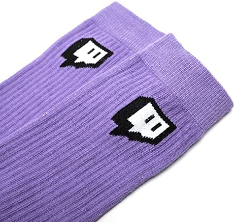 Twitch 2'li Takım Çorabı-Mor / Siyah Tek Beden