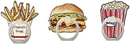 GSHOPVV Sevimli Hamburger Parmak Cep Telefonu Halka Tutucu Standı Ayarlanabilir Evrensel Döner 360° ve Swivels180°