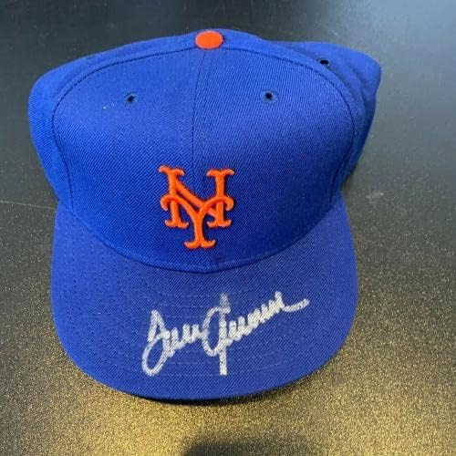Tom Seaver İmzalı Otantik New York Mets Oyun Modeli beyzbol şapkası JSA COA İmzalı MLB Şapkalar