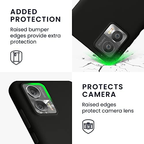 kwmobile Kılıf Motorola Edge 30 Neo Kılıf ile Uyumlu - Yumuşak İnce Koruyucu TPU Silikon Kapak - Siyah Mat