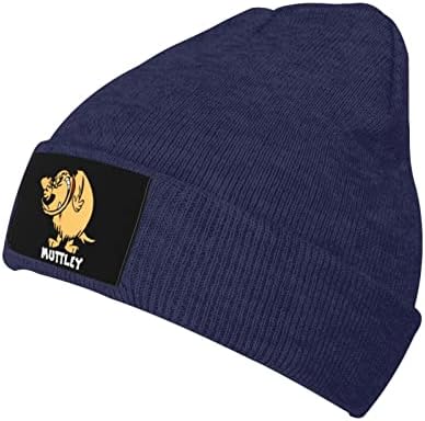 ZAGUHAR Korkak ve Muttley erkek Akrilik Kaflı Bere Şapka Gevşek Örgü Kış Şapka Unisex Sıcak Kayak Şapka Kafatası Kap