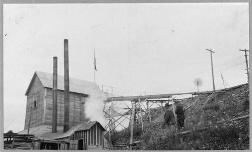 Tarihselfindings Fotoğraf: Rhoades Hall Madeni, Fairbanks, Alaska, AK, Maden Binası, Madencilik, 1900-1916, Sehpa,