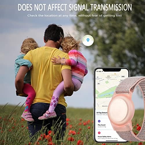 3 Paket Bileklik Airtag Çocuklar için, naylon Bilezik Apple Hava Etiketi Anti Kayıp GPS İzci Tutucu Koruyucu Kılıf