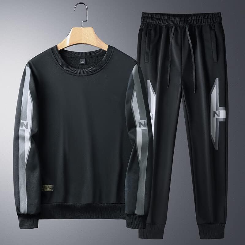 Erkek Spor Rahat Sonbahar Eşofman İki Adet Koşu Setleri Ceketler Sweatpants Joggers koşu giyimi