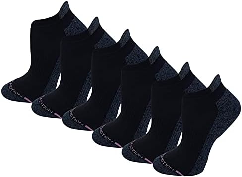 Dr. Hareket Kadın Erkek 6pk Sıkıştırma Düşük Kesim Halhal Çorap (9-11, Siyah)