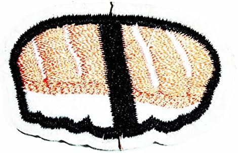 Kleenplus Mini Suşi Dikmek Demir on İşlemeli Yamalar Karikatür Suşi Nori Pirinç somon balığı Etiket El Sanatları Projeleri