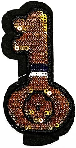 Kleenplus 3 Adet. Altın Anahtar Pul İşlemeli Yama kumaş yapışkanı Karikatür Çocuk Çocuk Demir On Dikmek Hatıra Hediye