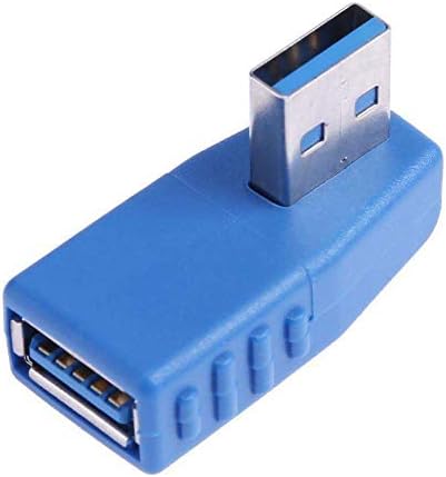 USB 3.0 SuperSpeed 5.0 Gbps Tip A Erkek Kadın 90 Derece Sağ Açı Adaptörü Genişletici Konektörü