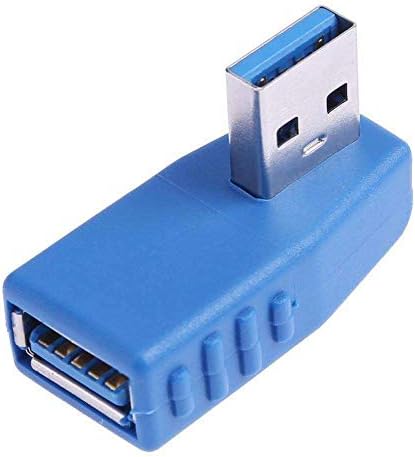 USB 3.0 SuperSpeed 5.0 Gbps Tip A Erkek Kadın 90 Derece Sol Açılı Adaptör Genişletici Konektörü