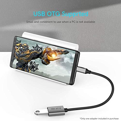 Tek Styz USB-C USB 3.0 Adaptörü ile Uyumlu Samsung Galaxy A03 Çekirdek OTG Tipi-C/PD Erkek USB 3.0 Kadın Dönüştürücü.