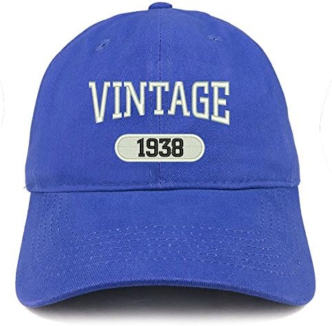 Moda Giyim Mağazası Vintage 1938 İşlemeli 85th Doğum Günü Rahat Uydurma pamuklu kasket