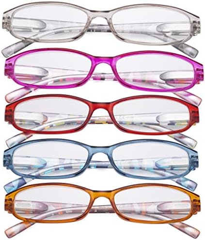 Eyekepper 5 Paketi Bayanlar okuma gözlüğü ile Desen Arms - Tasarım Okuyucular için Kadın Okuma, + 2.25