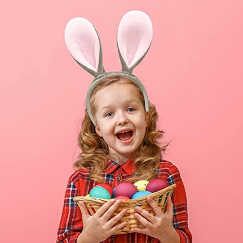 Paskalya tavşanı Bantlar Kadınlar için Peluş Tavşan Kulaklar saç bandı Komik Sevimli Paskalya Parti İyilik Saç Cosplay