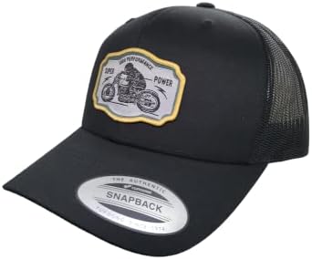 PNW Giyim Motosiklet şoför şapkası-Mesh Snapback Beyzbol Şapkası w / Yüksek Performanslı Süper Güç Dokuma Yama