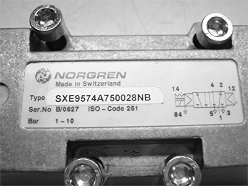 Norgren Sxe9574a750028nb Solenoid Valf, Iso 2 Sxe9574a750028nb