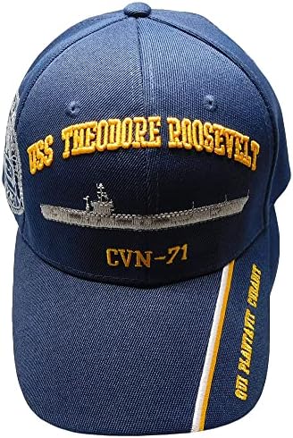 Amerika Birleşik Devletleri Donanması USS Theodore Roosevelt CVN - 71 Qui Plantavit Curabit Gölge Lacivert Akrilik