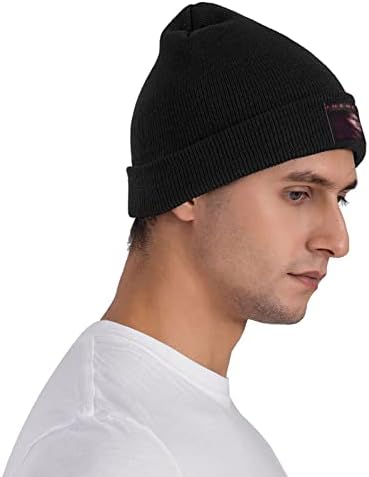 Jhenes Aikos Örgü Şapka Kış Yaz Sıcak Kafatası Kap Bayan ve Erkek Bere Şapka Siyah
