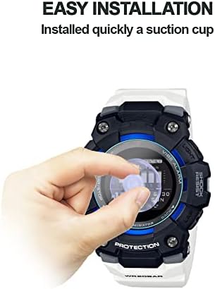 MİHENCE ile Uyumlu Casio G-Shock G-Squad GBD-100 Ekran Koruyucu, 9H Anti-Scratch Temperli Cam koruyucu film için Şok