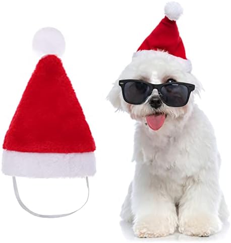 BESTOYARD Kedi Şapka Noel Pet Şapka Kedi Köpek Santa Kıyafet Aksesuarları Yavru Yavru Noel Partisi Şapka Dekorasyon