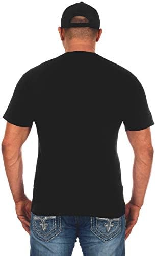 JH tasarım GRUBU erkek Ford F150 Sıkıntılı Logo Ekip Boyun T-Shirt
