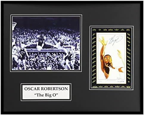 Büyük O Oscar Robertson İmzalı Çerçeveli 16x20 Fotoğraf Ekranı JSA Bucks - İmzalı NBA Fotoğrafları