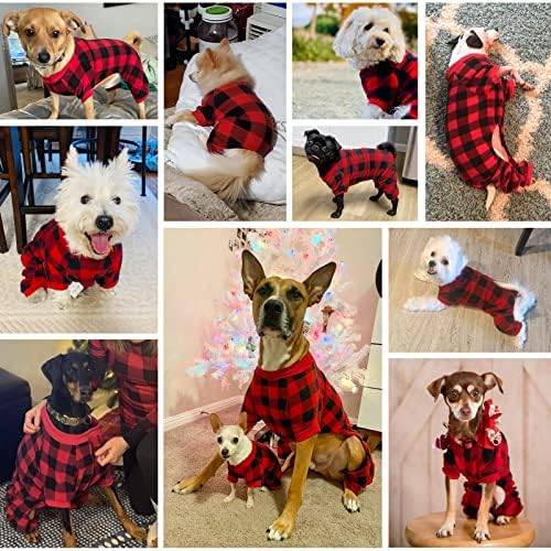 SCENEREAL Köpek Pijama Küçük ve Büyük Köpekler için Yumuşak Pet Kazak Giysileri Sıcak Köpek Onesie Kıyafetler Köpek