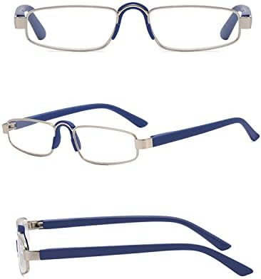 TETAİSE 3-Pack okuma gözlüğü Erkekler için, Ultralight Anti mavi ışık okuma gözlüğü, Esnek Bilgisayar Okuyucu Anti