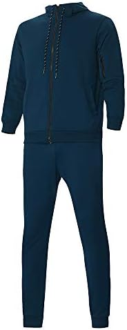 SPE969 erkek 2 Adet Jogger Seti, tam zip Sonbahar Patchwork Fermuar Kazak Üst Pantolon Setleri spor elbise Eşofman