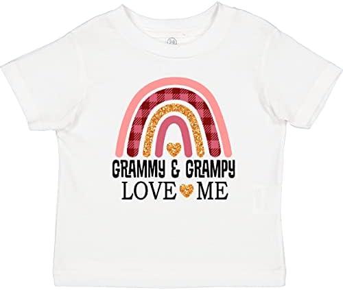 ınktastic Grammy ve Büyükbaba Aşk Bana Torun Gökkuşağı Bebek T-Shirt