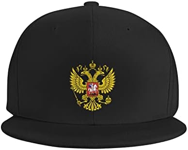 Snapback şapka Rusça Federatio işareti şoför şapkası Hip Hop klasik ekose düz beyzbol şapkası siyah