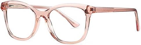 RESVIO Bayan Kare okuma gözlüğü Plastik Moda yaylı menteşeler Fotokromik Okuyucular + 3.25 Şeffaf Pembe