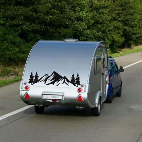 Araba Çıkartmaları-Karavan-SUV-Tampon-Kamyon-Minibüsler-Çıkartmalar Dağ Vinil Grafik Kiti Camper RV römork kapısı