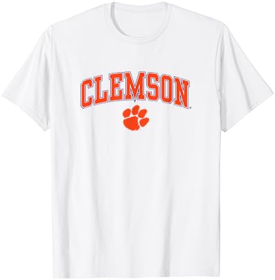 Clemson Tigers Kemer Üzerinde Beyaz Resmi Lisanslı T-Shirt