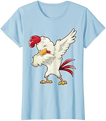 Dabbing Tavuk Çiftçi Çiftlik Erkek Kız Dab Komik Tarım T-Shirt