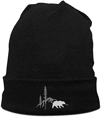 Negi Dağ Öğe Kafatası Kapaklar Erkekler Kadınlar için Kış Şapka, Yumuşak Sıcak Mama Ayı Örgü Şapka Erkek Bere Kadınlar