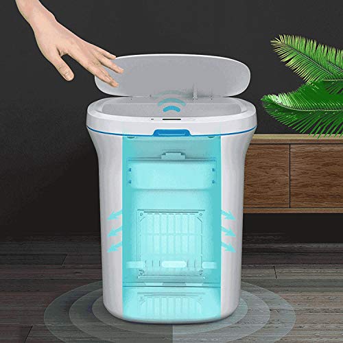 BBSJ Yaratıcı Elektrikli çöp tenekesi Ev İndüksiyon çöp tenekesi kapaklı Akıllı Fotoselli Mutfak Tuvalet çöp tenekesi
