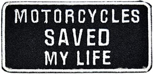 Kleenplus Motosikletler Hayatımı Kurtardı Yamalar Harfler Sloganı Komik Kelime Biker İşlemeli Demir on Yama dikmek